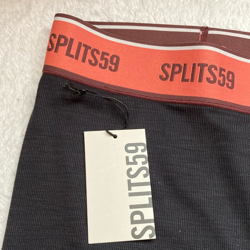 Splits59 Red and Black Leggings with Elastic Waistband - Picture 4 of 9